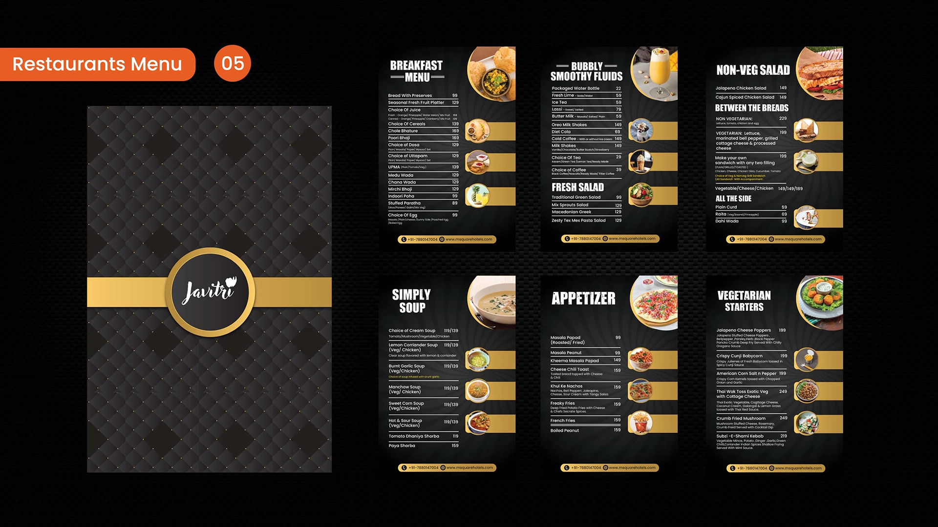 Restaurant Design Menu