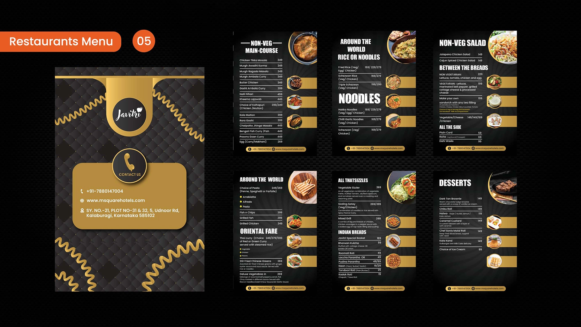 Restaurant Design Menu